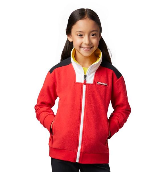 Columbia Disney Fleece Jacket Red For Girls NZ82417 New Zealand